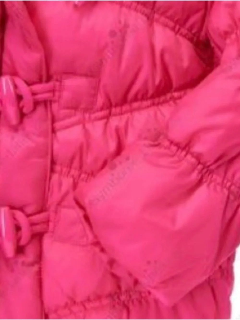 Gymboree Girls Raspberry Pink Quilted Toggle Puffer Coat With Hood Size 4